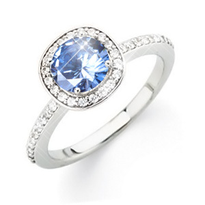 American swiss online blue diamond rings