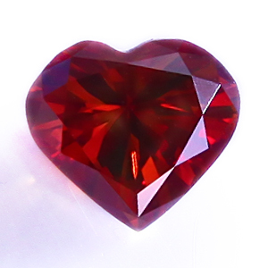 0.65 Fancy Intense Red Heart