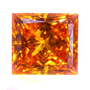 1.56 ct Fancy Deep Orange Yellow Loose Man Made Diamond | Created 
