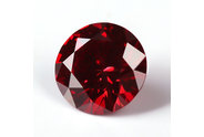 0.30 carat Round cut Fancy Vivid Red diamond