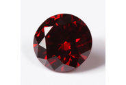 0.31 carat Round cut Fancy Deep Red diamond