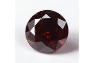 0.11 carat Round cut Fancy Deep Red diamond