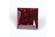 1.28 carat Princess cut Fancy Deep Red diamond