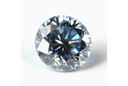 0.27 carat Round cut Fancy Blue diamond