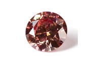 0.07 carat Round cut Fancy Deep Brownish Pink diamond