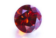 0.7 ct, Round cut Fancy Deep Red diamond