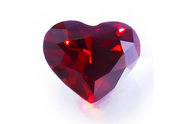 0.34 ct, Heart cut Fancy Deep Red diamond