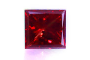 0.36 ct, Princess cut Fancy Deep Red diamond