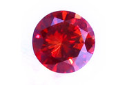 0.39 ct, Round cut Fancy Deep Red diamond