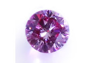 0.07 ct, Round cut Fancy Purple Pink diamond
