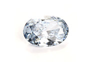 0.35 carat Oval cut Fancy Intense Blue diamond