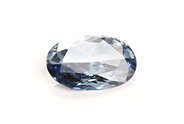 0.36 carat Oval cut Fancy Blue diamond